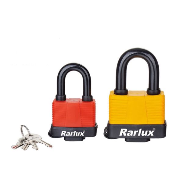 Rarlux 30-65mm Industrial Safety Waterproof Laminated Steel Body Padlock Customized High Quality Eco-Friendly High Safety