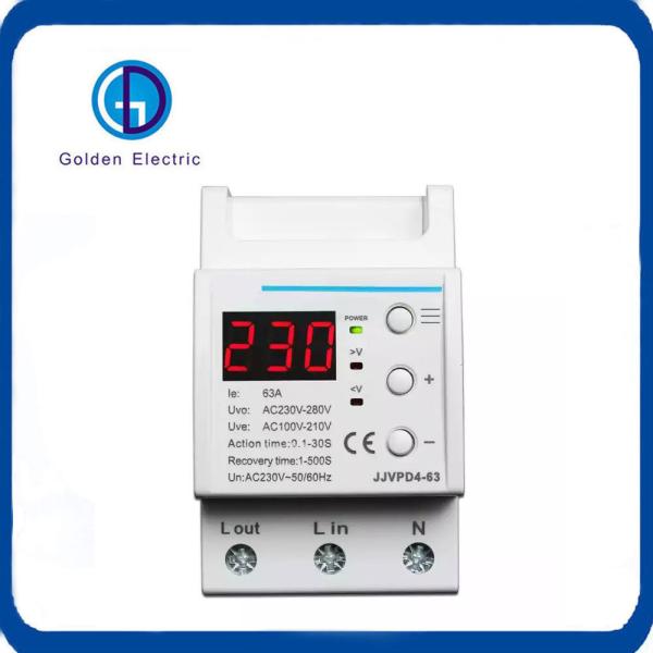 LED Display Digital Voltage Protector For Overload Protection Relay 3p 63A 230V
