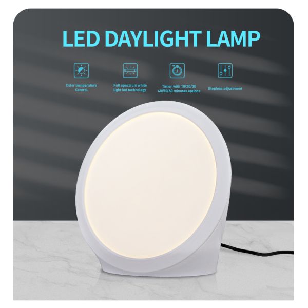 ABS Lamp Body Material LED Light Therapy Lamp Mood Adjustment Anxiety Relief Sleep Improvement 3000 6500K Color Temperature