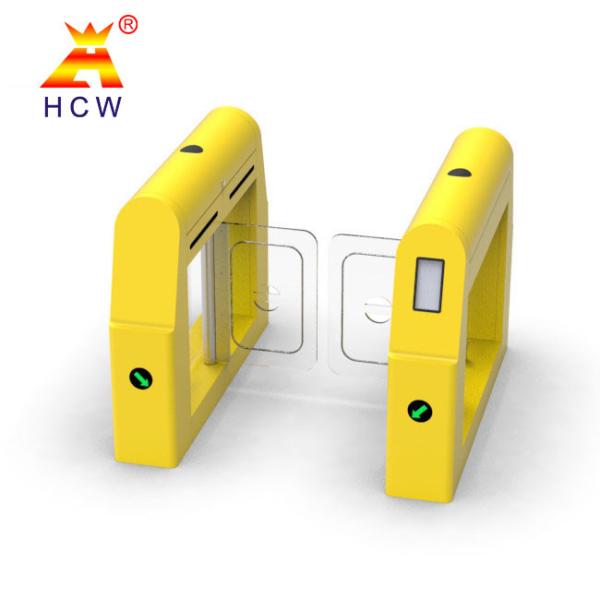 HCW SS304 Swing Barrier Turnstile with 20W Motor Power 2 Million Working Life Access Control Turnstile