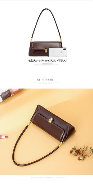 2024 NEW TRENDY RETRO HANDBAG FASHION SHOULDER BAG BAGUETTE BAG WOMEN'S BAG