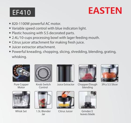 Easten Food Processor EF410/ 2.4 Liters Food Processor/ 1000W Household USD Food Processor