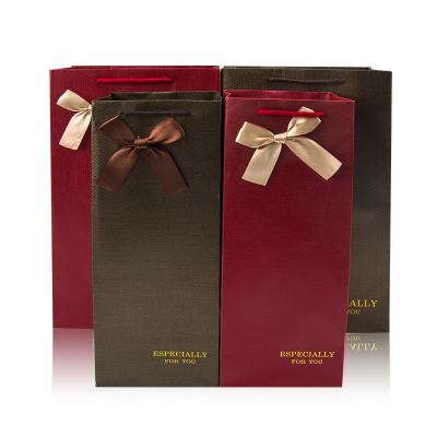 Sacos de papel impressos engrossados da garrafa de vinho para Leakproof ultraleve do casamento