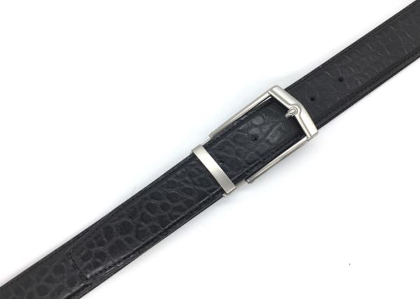 Business And Casual Mens Leather Dress Belt Size Adjustable Black Color