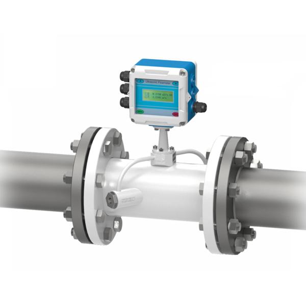 Transit Time Heat Flow Meter , Fixed Inline Volumetric Digital Flow Meter