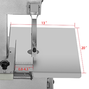 Electric Meat Bone Saw 750W Band Saw Commercial Meat Saw For Butcher Cutting Frozen Meat Into Slice Bandsaw Machine