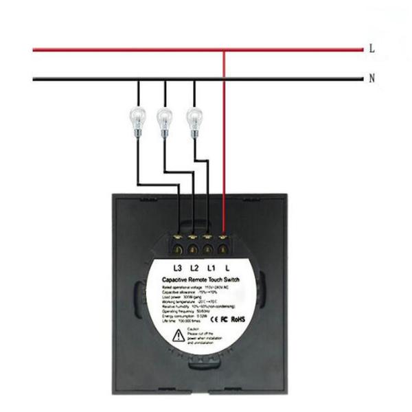 EU Standard Crystal Glass Panel Touch Screen light Switch 1 gang/2 gang/3gang Remote Control Wireless Switch with LED