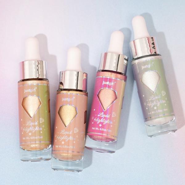 15ml Body Shimmer 4 Colors Glitter Makeup Highlighter Bronzer Oil