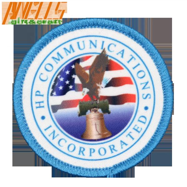 Plastic Backing Iron On Sublimation Patches Heat Transfer Cartoon Logo For Clothing