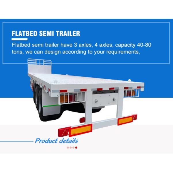 Jost 2.0 or 3.5 Inch King Pin 3 Axles 40FT Container Trailer in India and Africa