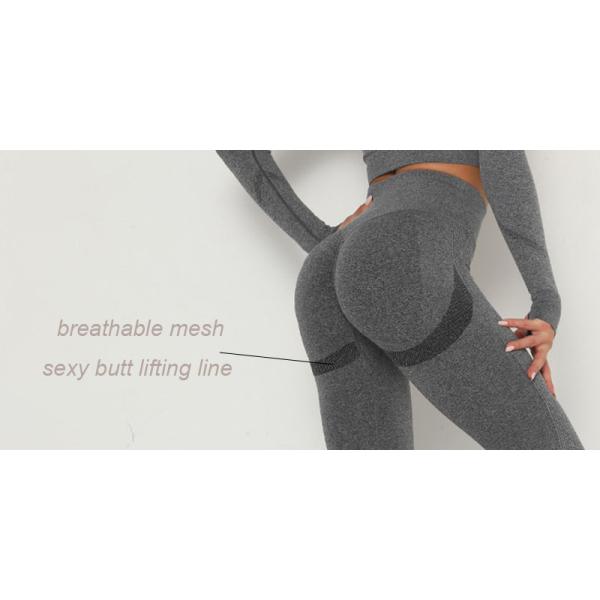 FashionThumb Hole Womens Seamless Gym Yoga Set Леггинсы с высокой талией Одежда