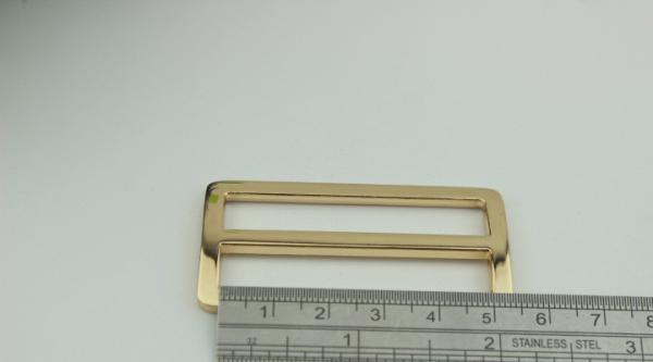 China manufacturer 50 mm nickel color bag adjuster slide strap metal tri-glide buckle