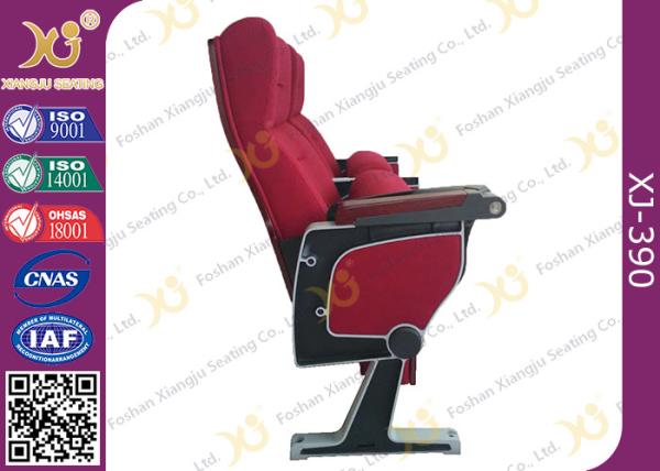 Aluminum Alloy Floor Length End Panel Design Auditorium Chairs With ABS Table