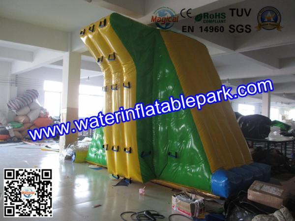 Sea Or Lake Inflatable Water Park Toy / 0.9mm PVC Tarpaulin Floating Climbing