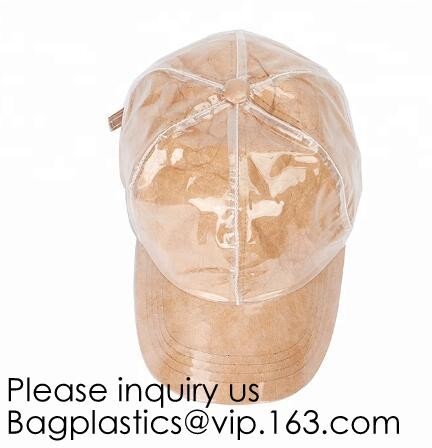 New Design Custom Tyvek&Pvc Hat/Adjustable Clear Pvc Baseball Cap/Washable Tyvek Paper Hat, bagease, bagplastics, pak