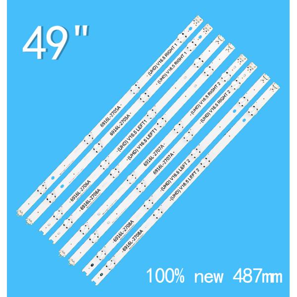 49UH620V 49LH570V LG TV Backlight 49UH6500 49UH650V 6916L-2705A UHD V16.5 RIGHT 1