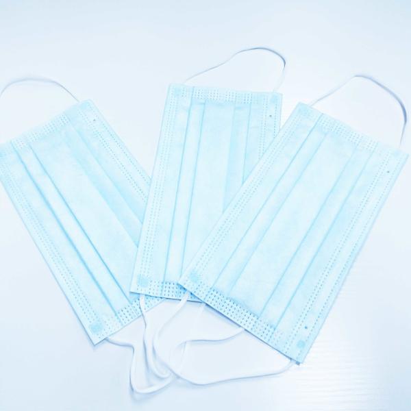 Blue Disposable Surgical Mask，Non Woven Medical Grade Face Mask Breathable