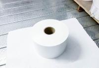Rolo de papel auto-aderente pegajoso para trás, etiquetas de rolo impermeáveis de PET fosco