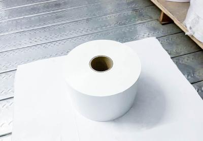 Rolo de papel auto-aderente pegajoso para trás, etiquetas de rolo impermeáveis de PET fosco