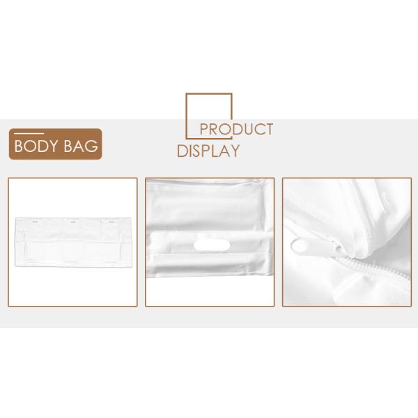 Heavy Duty Medical Funeral Biodegradable PVC Corpse Dead Body Bag For Cadaver, Virus Infected Patient Black Body Mortuar