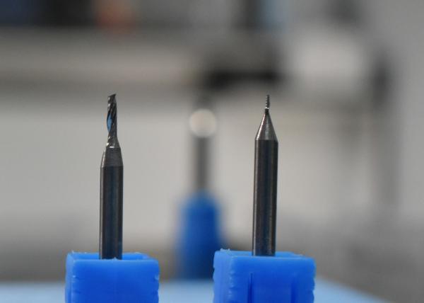 No Coating 3mm 6mm Tungsten Carbide End Mill For Optical Lens