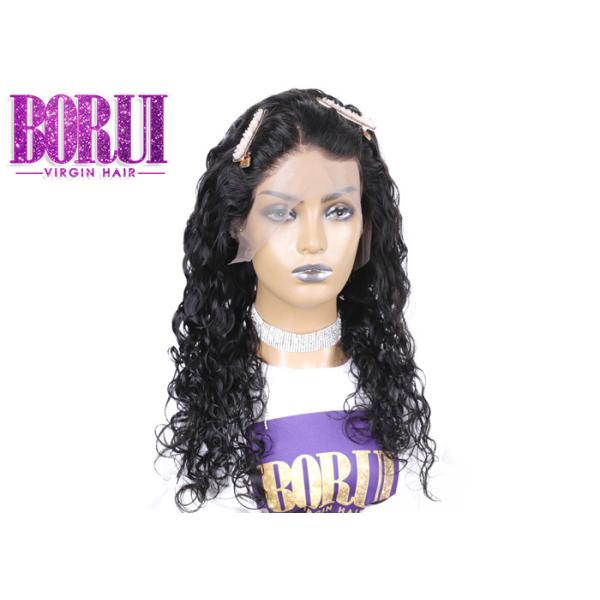 Double Weft Natural Wave 350g Full Lace Human Wigs