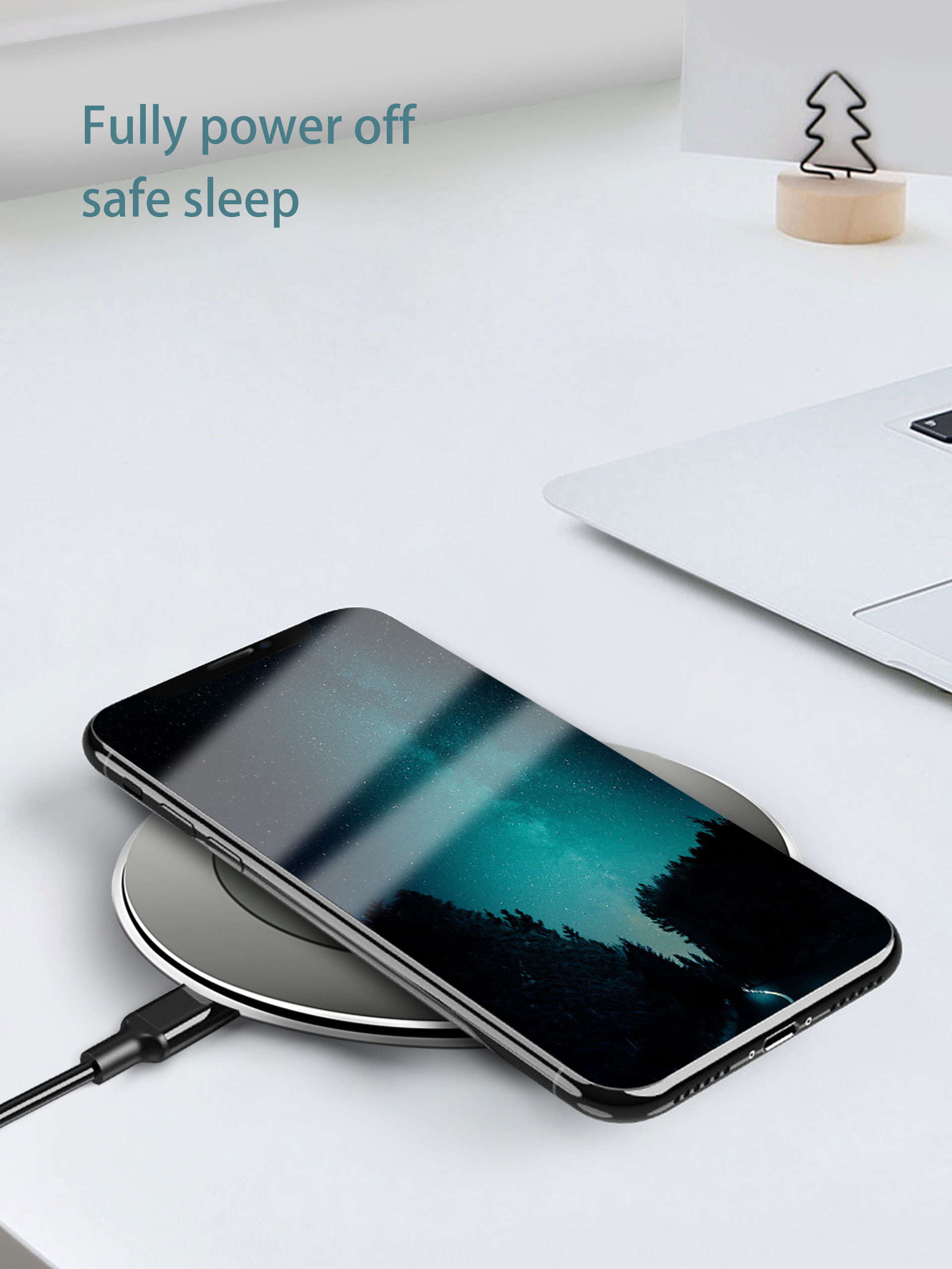 Утверждение пусковой площадки ROHS заряжателя смартфона ПК 10W Iphone ABS портативное