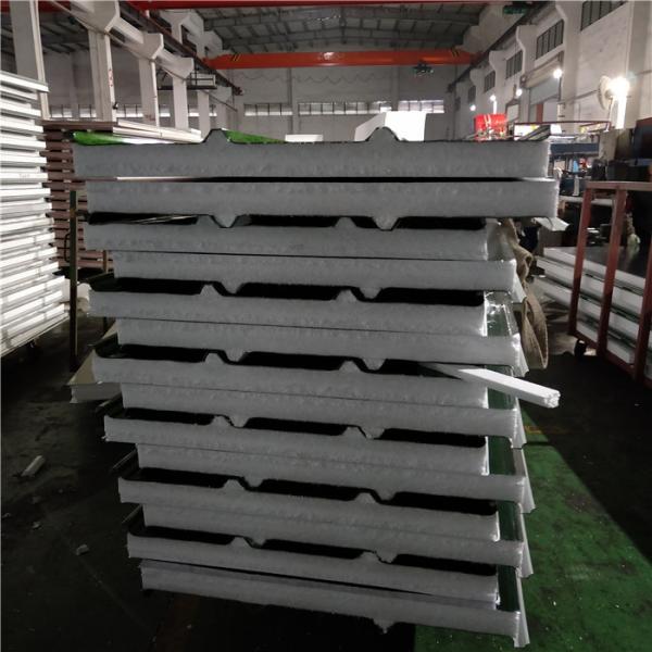 overlap eps silver paper eps z-lock sandwich roof panel 1050-75-0.426mm grass steel sheet up