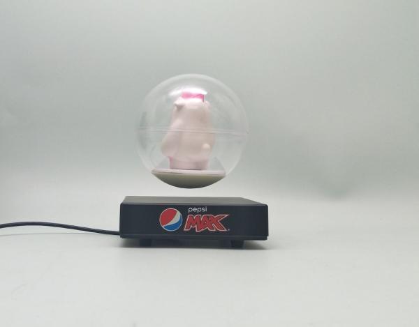 hotsale magnetic levitation bottom ornament toys bear display ,levitating transparent ball stand