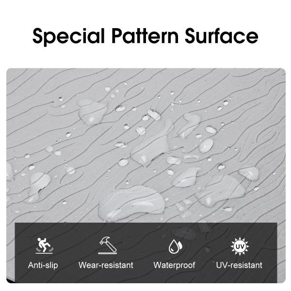 Waterproof Step Pad 18''*8'' EVA Anti-Slip Foam Pads Deck Grip Mat for Boat Flooring