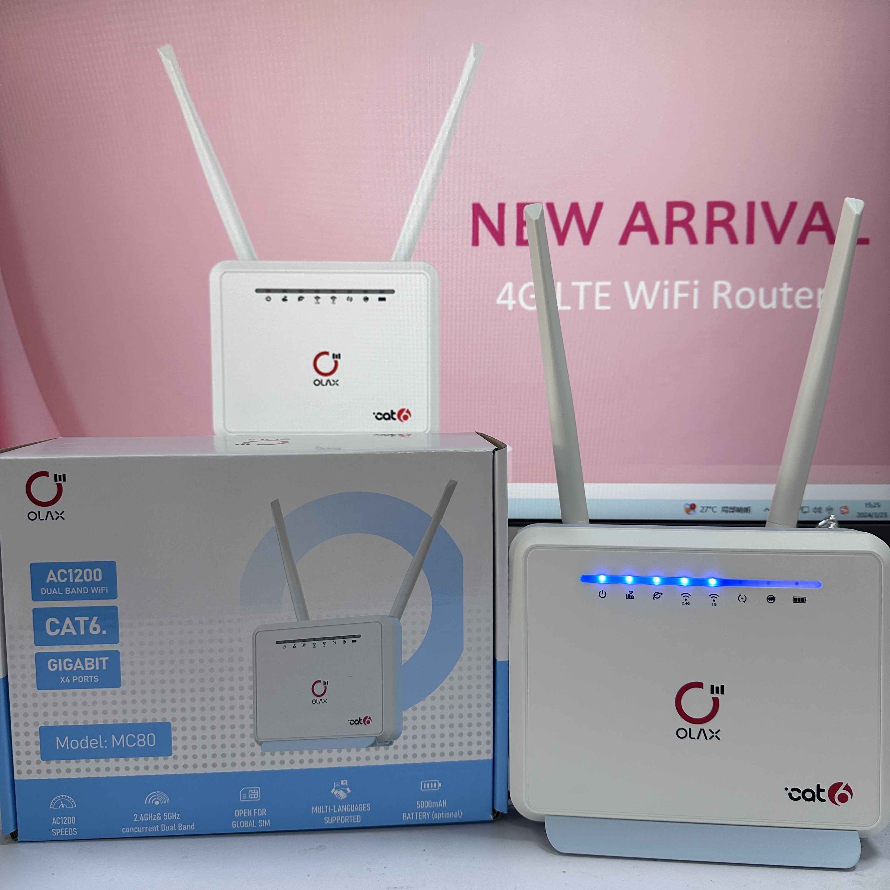 OLAX MC80 B1/3/7/8/20/28/38/40 /41 4 Lan Порты 4G Универсальный роутер Wi-Fi для подключения к Интернету