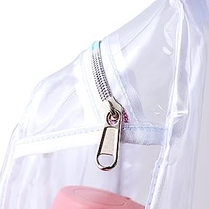 Clear Sling Bag, Stadium Approved Clear Bag, Transparent Chest Daypack for Hiking, Stadium or Concerts