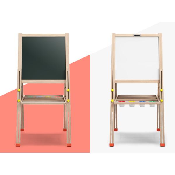 Movable Double Sided Whiteboard / Children'S Stand Up Chalkboard