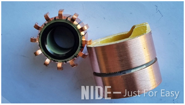 Generator slip ring commutator.jpg Автоматический коммутант кольца выскальзывания мотора меди генератора