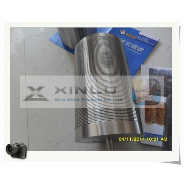 3.3 X 6.5mm Stainless Steel Wedge Wire 0.7mm Slot Cylindrical Strainer Customized