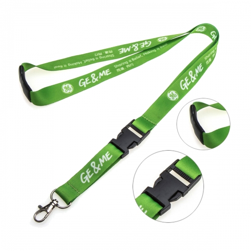 Heatransfer Printed Blank Polyester Sublimation Lanyard Badge Holder Custom Logo