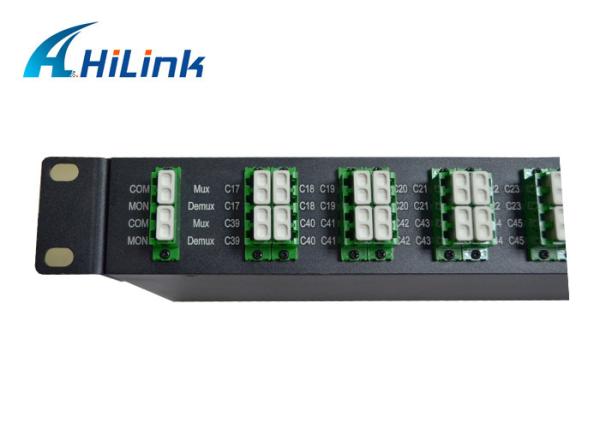 Conector frente e verso do Multiplexer AAWG LC APC Calibre de diâmetro de fios do athernal do dwdm do canal da fibra 40