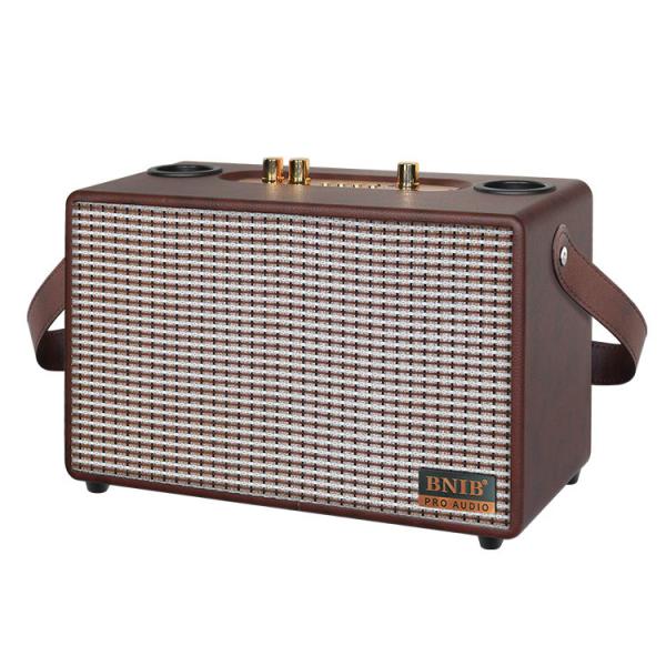 Popular 6.5 Inch Portable Leather Bluetooth Speaker Patterned For Home