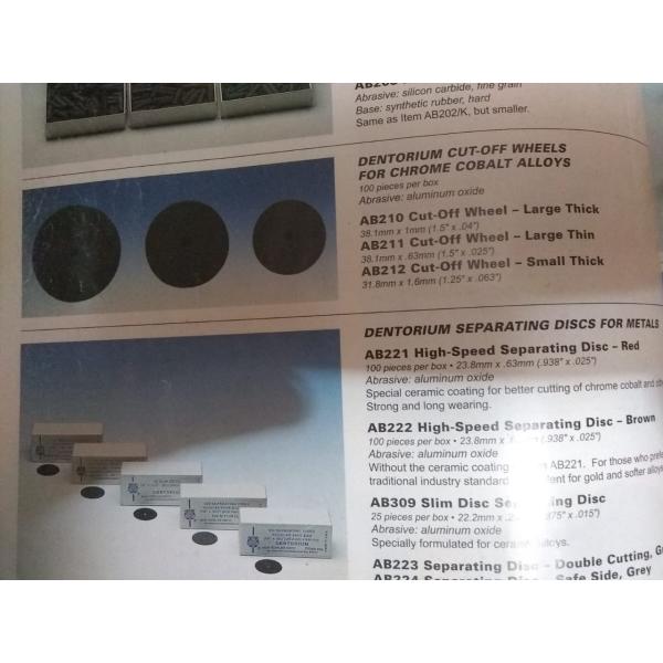 Dentorium мини отрезка окись алюминия колеса 31mm для сплавов кобальта Chrome