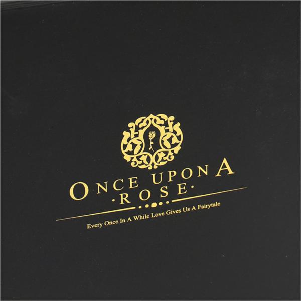 Boîte d'emballage de fleurs de luxe Boîte cadeau de fleurs noires et de chocolat