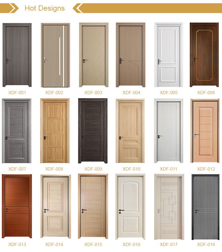 Sound Insulation Solid Wood Interior Doors Contemporary Finished Design