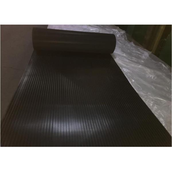 Commercial Soft Black Insulation Rubber Stall Mats , Dairy Cow Cubicle Mats