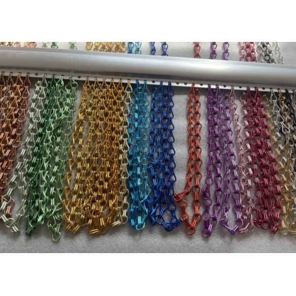 Many Colors Aluminum Alloy Chain Metal Curtains for Indoor decoration use