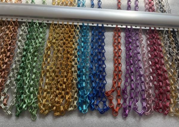 Many Colors Aluminum Alloy Chain Metal Curtains for Indoor decoration use