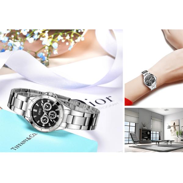 OEM ODM Alloy Quartz Watch , Mixing Colors Steel Band Watch For Women'S