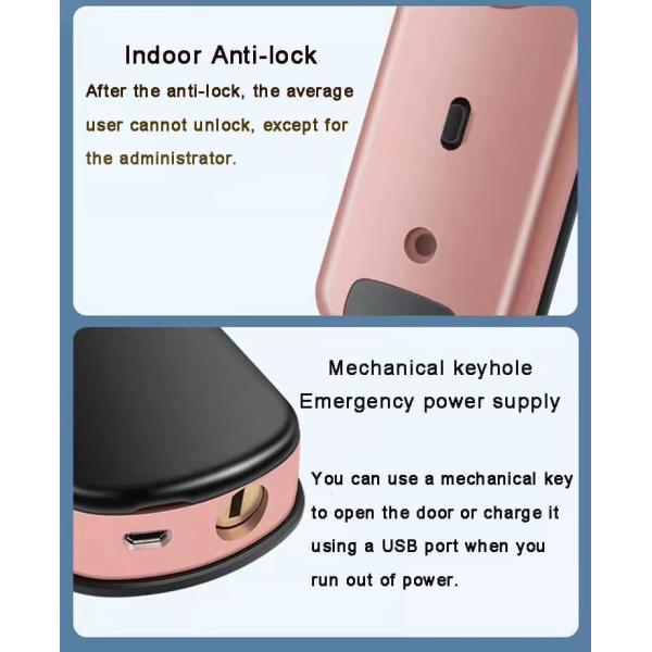 Сплав умного замка кнопочной панели цифров алюминиевый с отпечатком пальцев