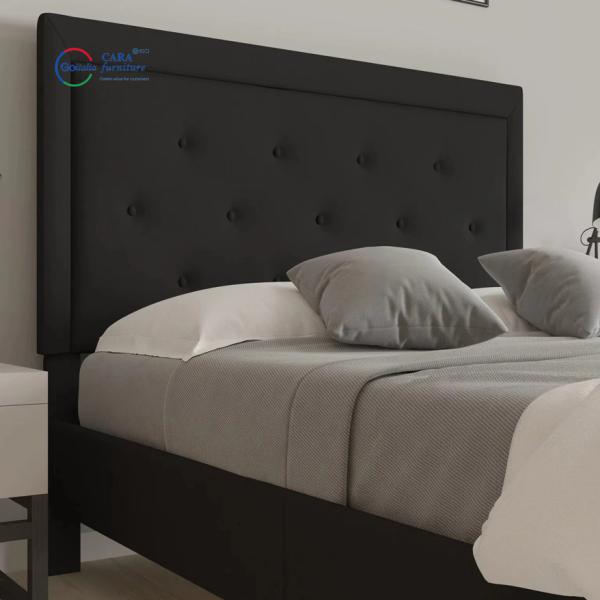 20001 Popular Design Durable Hotel Home Bed Solid Wood Frame Luxury Bed Grey Bedroom Furniture
