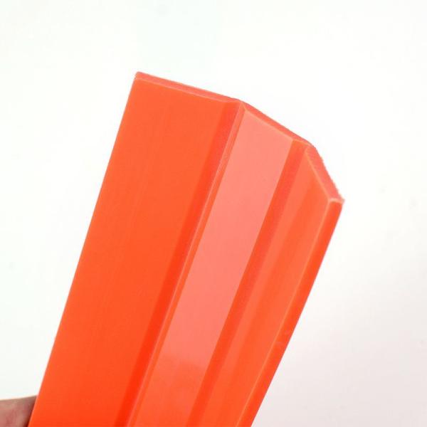 Orange PVC ABS Plastic U Channel Extrusion Profile