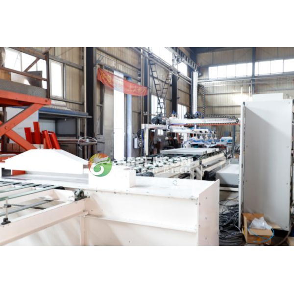 High Efficiency Dust Free Cutting Gypsum Board Slitting Machine For 100mm Wide Slats