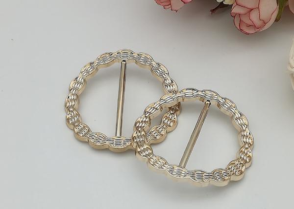 Cirle Plastic Shoe Buckles , High Heel Shoes Buckles Accessory